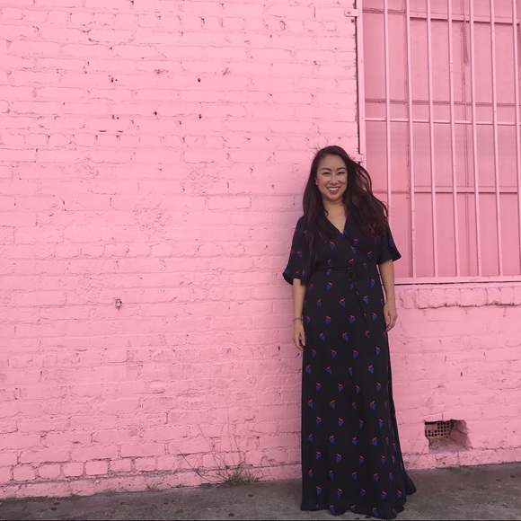 kimono style maxi dress uk